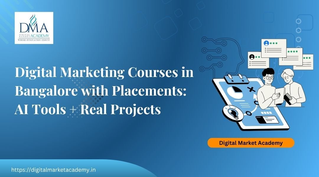 Classroom session in Digital Market Academy Bangalore with students learning digital marketing using AI tools