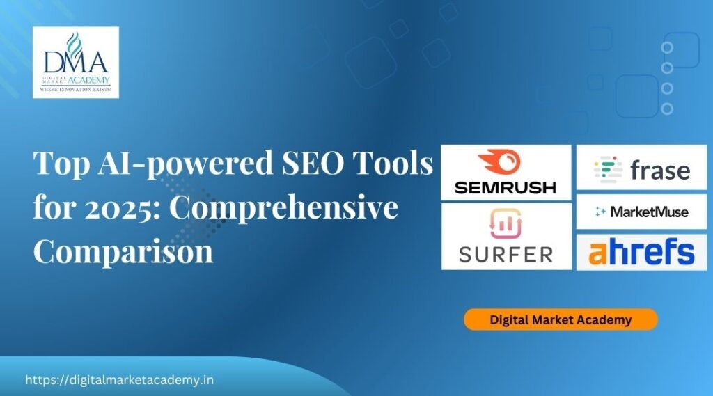 Top AI-powered SEO tools to use in 2025 with futuristic toolkits and AI assistants