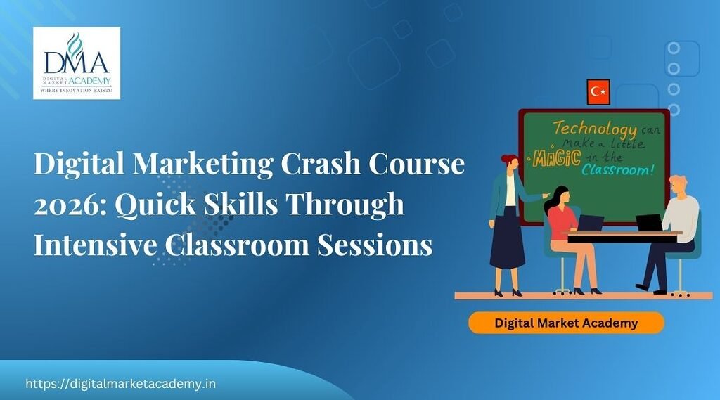 Students attending a digital marketing crash course 2026 session focused on AI-driven marketing tools and strategies.