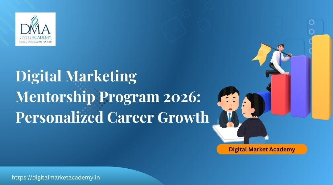 Mentors guiding students in a digital marketing mentorship program 2026 to build career-ready marketing skills.