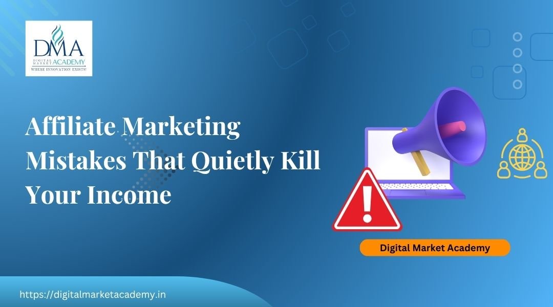 Affiliate marketing mistakes to avoid, guide by Digital Market Academy