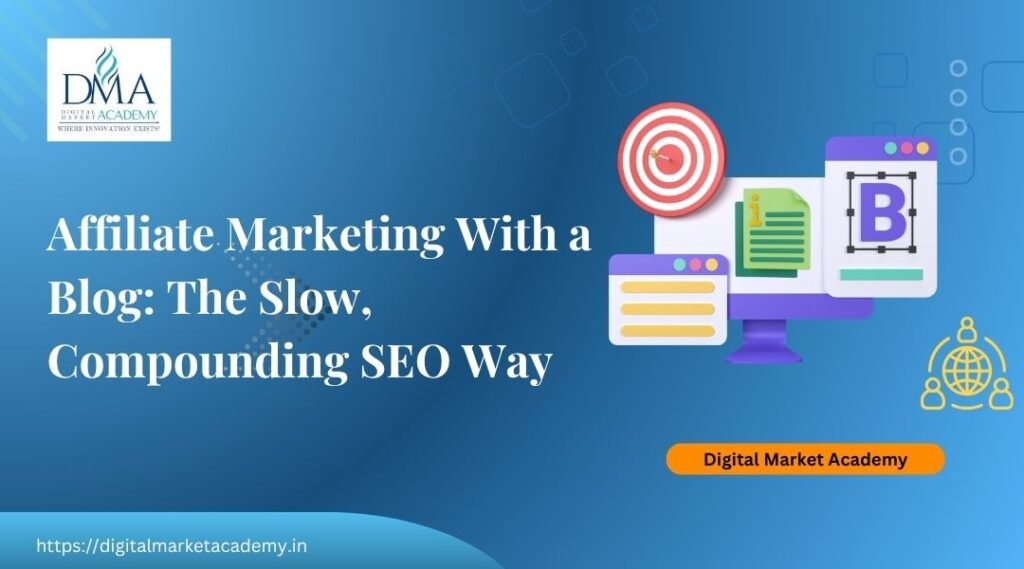 Affiliate marketing with a blog guide by Digital Market Academy