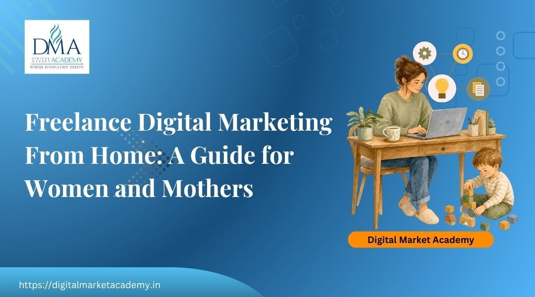 Freelance digital marketing for women and mothers in India, guide by Digital Market Academy